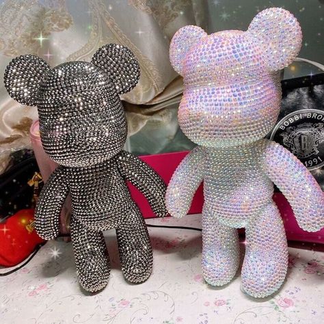 Zimmer Diy, Bear Statue, Bear Decor, Diy Rhinestone, Bear Figurine, Kids Toy Gifts, Vinyl Dolls, Diy Crystals, Deco Art