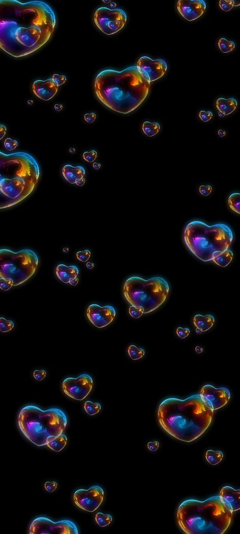 Heart wallpaper lockscreen Heart Bubbles Wallpaper, Bubble Aesthetic Wallpaper, Bubble Lockscreen, Bubbles Wallpaper Aesthetic, Bubble Wallpaper Aesthetic, Bubble Hearts Wallpaper, Rainbow Heart Wallpaper, Projector Background, Bubbles Aesthetic