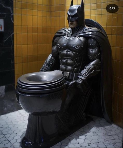 I'm Batman Superhero Bathroom Decor, Superhero Bathroom, Batman Room, I'm Batman, Batman Spiderman, Batman Pictures, I Am Batman, Batman Funny, Im Batman