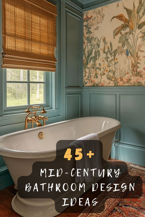 Step back in time with 45 mid-century bathroom ideas that bring retro styles to modern living. Featuring vintage fixtures, bold patterns, and iconic colors, these designs capture the charm of a bygone era. Click to explore these retro inspirations and give your bathroom a timeless makeover! 🛁🎨 #MidCenturyBathroom #RetroRevival #VintageFixtures #BoldPatterns #IconicColors #BathroomInspo #TimelessMakeover Craftsman Style Bathroom, 60s Bathroom, Vintage Modern Bathroom, Vintage Fixtures, 1920s Bathroom, Midcentury Modern Bathroom, Craftsman Modern, Green Baby Room, Small Baby Room