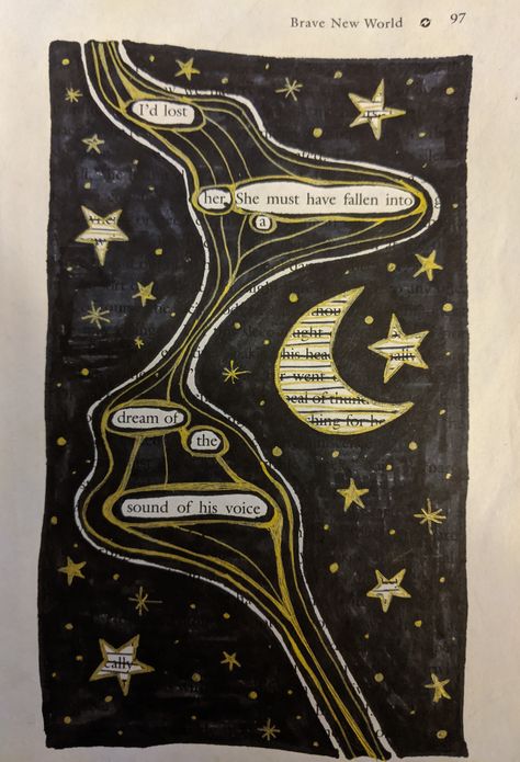 Blackout Poetry Art, Old Book Art, Found Poetry, Quote Collage, Old Book Crafts, Middle School Art Projects, Book Page Art, Blackout Poetry, Scratch Art