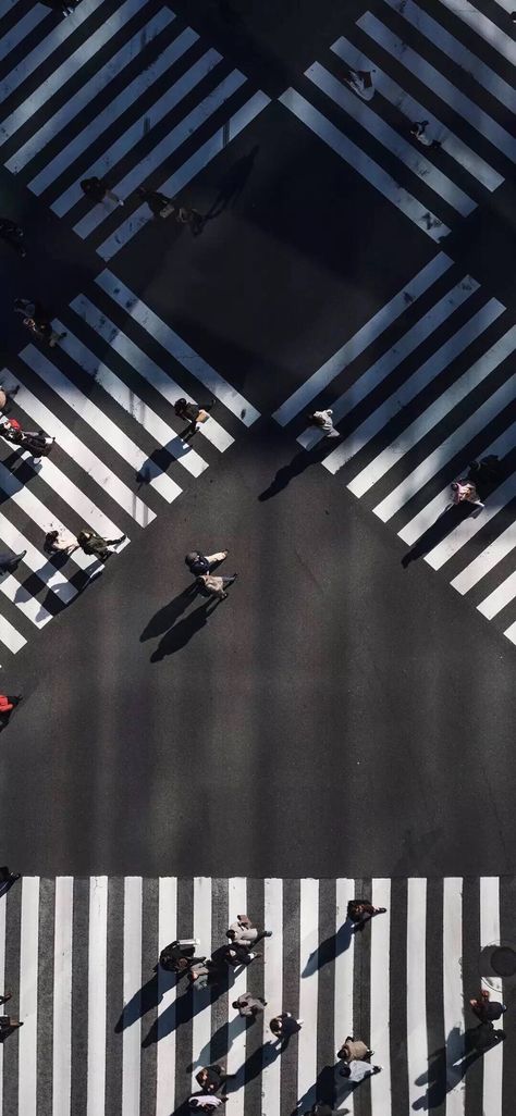 Pedestrian Crossing, Street Pictures, Japan Image, Japan Picture, Street Image, Scenic Travel, People Walking, Candid Photography, Drone Photography