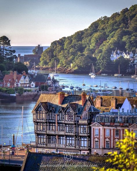 We LOVE England - Dartmouth, South Devon🌤️ The beautiful... Dartmouth Devon, South Devon, Beautiful Town, The River, Dart, Devon, Our Love, Places To Go, Most Popular