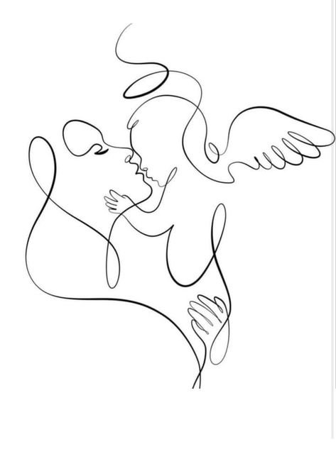 Momma Of An Angel, Lost Embryo Tattoo, Twin Misscarage Tattoo Ideas, Baby Angel Wings Tattoo, Still Birth Tattoo, Angel Baby Tattoo Ideas, Angel Baby Tattoos, Baby Angel Drawing, Miscarried Baby Tattoo