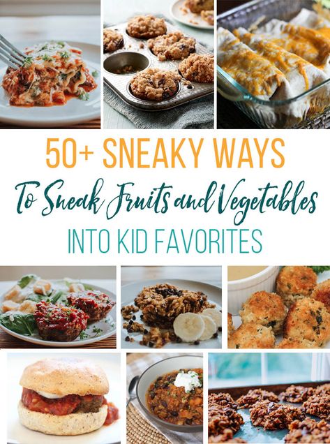 Do your kids eat enough fruits and vegetables? If not, try these delicious recipes that sneak them into kid favorites like Mac and Cheese, muffins, french toast, burgers, and more! #kidfavorites #sneakynutrition #healthyfood #kidfriendly Thriving Home, Hidden Vegetables, Healthy Freezer Meals, Hidden Veggies, Crossfit Girls, Easy Meals For Kids, Fettuccine Alfredo, Breakfast Cookies, Healthy Meals For Kids