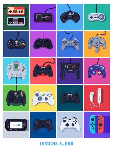 Pixel Controller, Retro Games Wallpaper, Game Wallpaper Iphone, Retro Gaming Art, Best Gaming Wallpapers, Retro Videos, Video Game Controller, Games Images, Retro Video Games