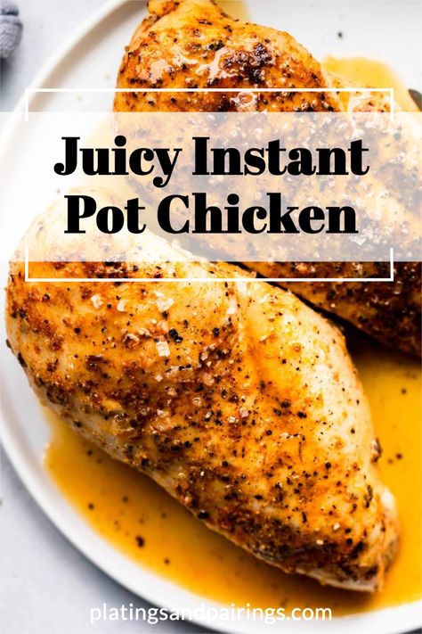 Best Instapot Chicken, Instapot Chicken Breast, Instant Pot Chicken And Gravy, Instant Pot Chicken Breasts, Chicken Breast Instant Pot Recipes, Pressure Cooker Chicken Breast, Recipes Instapot, Chicken And Gravy, Cooking Frozen Chicken