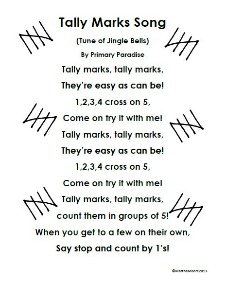 For a moment I thought this was a doctor who thing. Like how the hell did all these get here? <-- I did the same thing... Math Songs For Kindergarten, Tally Marks Kindergarten, Math Poems, 100 Day Plan, Math Songs, Classroom Songs, Tally Marks, Math Number Sense, Prek Math