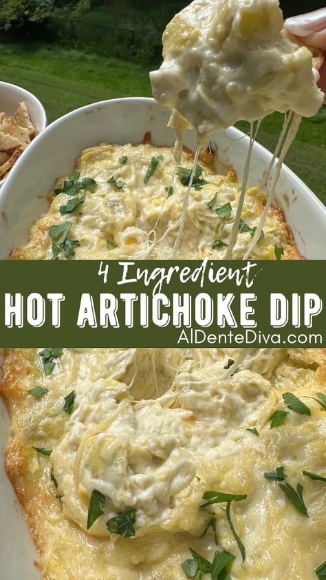 Canned Artichoke, Baked Artichoke Dip, Artichoke Appetizer, Artichoke Heart Recipes, Hot Artichoke Dip, Baked Artichoke, Canned Artichoke Hearts, Artichoke Dip Recipe, Hot Appetizers