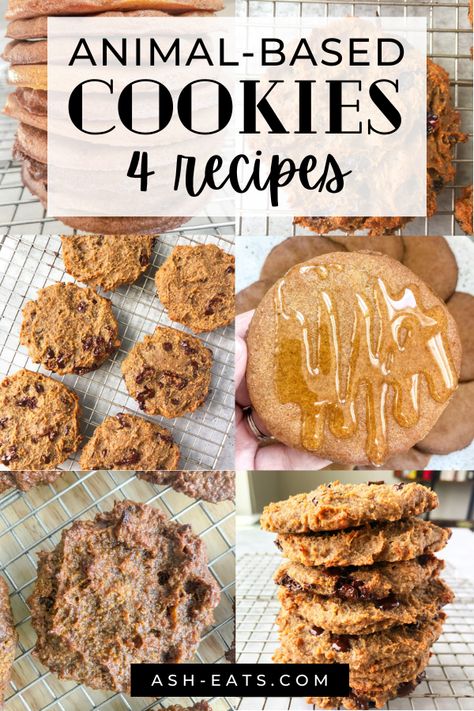 Looking for recipes for animal-based cookies? I linked 4 recipes for animal-based cookies. If you're new to an animal-based diet and lifestyle and miss cookies, check out these animal-based cookies made with pork, beef, and collagen and sweetened with honey and dates. These animal-based cookies are nutrient-dense and don't have any processed foods or synthetic ingredients. If you're looking for animal-based cookies, consider these recipes. #animalbased #cookies Healthy Pastry, Diet Friendly Desserts, Healthy Pork Recipes, Diet Desserts Recipes, Healthy Pork, Diet Cookies, Healthy Beef Recipes, Healthy Nuts, Nut Free Recipes