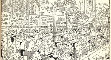 I have a soft spot in my heart for artists who like to draw large crowd scenes.  It's not because crowd scenes require technical skill to ha... Crowd Illustration People, Crowd Illustration, Crowd Drawing, Location Pin, Scene Painting, Large Crowd, Soft Spot, Comic Panels, Drawing People