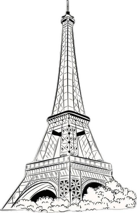 Eiffel Tower Outline, Eiffel Tower Drawing Easy, Eiffel Tower Drawing, Paris Francia, Adult Colouring Printables, Drawing Prompts, Colouring Printables, Drawing Prompt, Adult Colouring