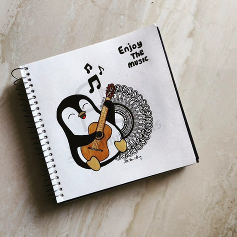 Penguin mandala Trending Drawings Easy, Penguin Mandala Art, Mini Canvas Mandala Art, Cute Mandala Art Cartoon, Penguin Mandala, Mini Mandala Art, Aesthetic Mandala Art, Cartoon Mandala, Square Sketchbook