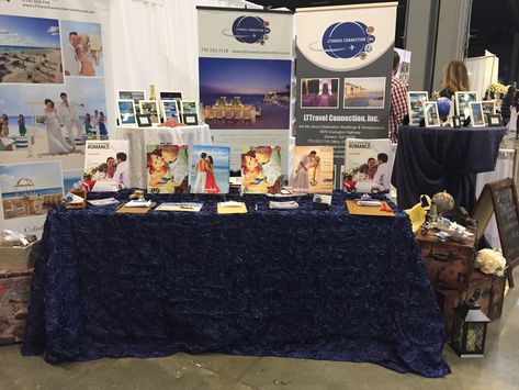 Georgia  bridal show Jan 2018 Travel Agent Booth Ideas, Agent Booth, Signing Ideas, Travel Table, Fair Booth, Vendor Booth, Travel Finds, Travel Business, Booth Ideas