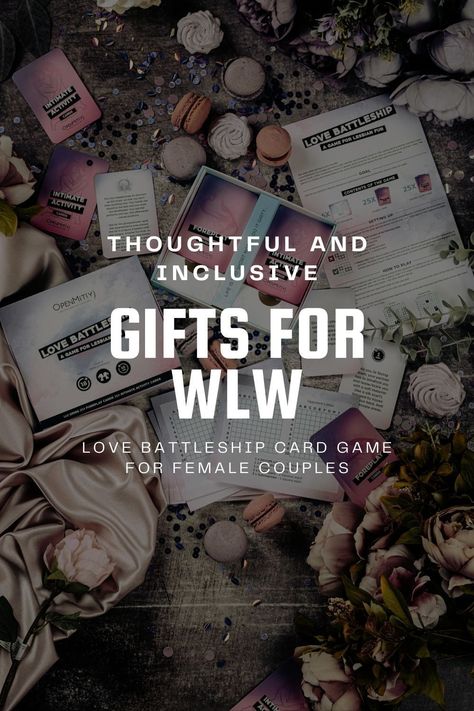 Surprise her with WLW gifts from OpenMity - Love Battleship card Game for lesbians. Thoughtful gestures for a love-filled journey. Birthday Box Ideas For Girlfriend, Queer Anniversary Gifts, Lesbian Couple Gifts, Lesbian Birthday Gifts, Lesbian Christmas Gifts, Couple Gift Ideas Girlfriends, Masc Girlfriend Gifts, Lesbian Anniversary Gift Ideas, Wlw Birthday Gifts