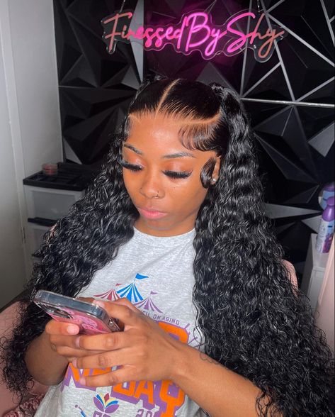 Atl Hairstyles, Summer Curls, Hot Hairstyles, Lace Wigs Styles, Weave Ponytail Hairstyles, Curly Lace Wig, Hair Magic, Frontal Wig Hairstyles, Quick Weave Hairstyles