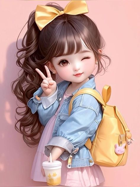 Cute Dolls For Dp, Pretty Backrounds, Girly Dp, Cute Mobile Wallpapers, Pics For Dp, मोबाइल वॉलपेपर, Cute Couple Drawings, Cute Couple Cartoon, Cute Cartoon Pictures