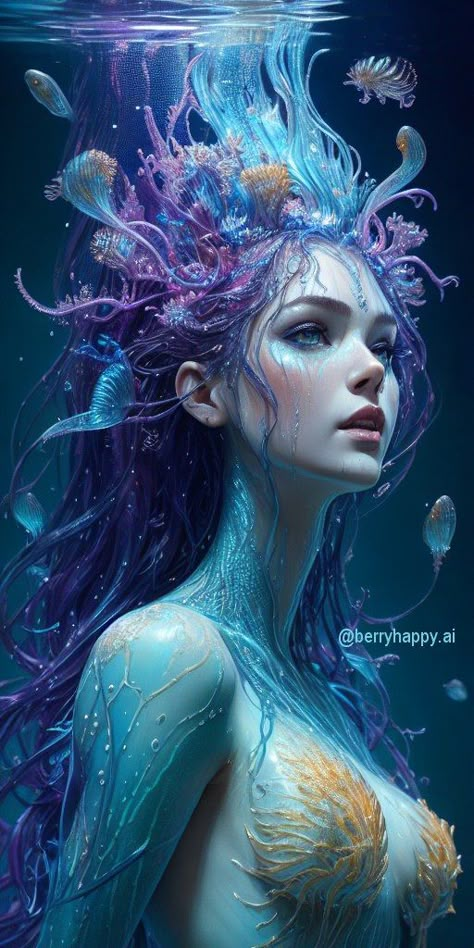 Realistic Mermaid, Mermaid Images, Mermaid Artwork, Fantasy Mermaids, Mermaid Drawings, Mermaid Pictures, Purple Mermaid, Fairy Pictures, Mermaid Tale