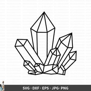 Crystals Svg, Crystal Svg, 3d Pen Art, Crystal Drawing, Svg Clip Art, Geometric Shapes Art, Art Cut, 3d Pen, Reading Tarot Cards