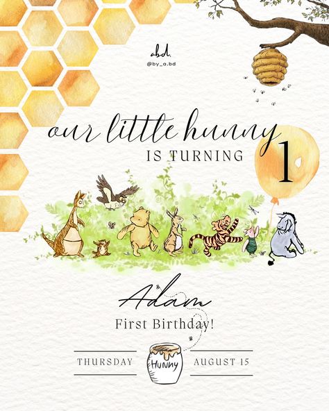 Winnie the Pooh 🍯✨ Hundred Acre Wood Birthday, Hundred Acre Woods, Winnie The Pooh, First Birthdays, 1st Birthday, Turn Ons, Birthday, Wood, Quick Saves