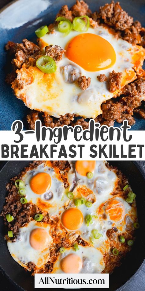 3-Ingredient Breakfast Skillet Fresh Herb Salad, Keto Favorites, Whole30 Breakfast Recipes, Pancake And Waffle, Breakfast Skillet, Healthy Low Calorie Meals, Whole 30 Breakfast, Healthy High Protein Meals, Low Cal Recipes