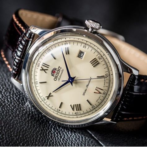 Orient Automatic Watch, Orient Watch Men, Mens Watches Guide, Orient Bambino, Mens Watches Affordable, Orient Watch, Fancy Watches, Timeless Watches, Dream Watches