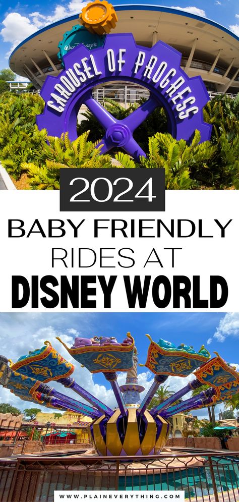 Best Rides At Disney For Toddlers & Babies Disney World With A Toddler, Disney World With Baby, Disney For Toddlers, Disney Park Bag Essentials, Park Bag Essentials, Rides At Disney World, Disney Park Bag, Disney With Kids, Disney World With Toddlers