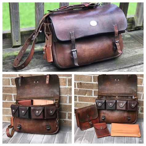 Swiss Army Bag, Leather Cuff Men, Steampunk Bag, Tooled Leather Bag, Suitcase Bag, Leather Gear, Leather Rucksack, Leather Saddle Bags, Vintage Leather Bag