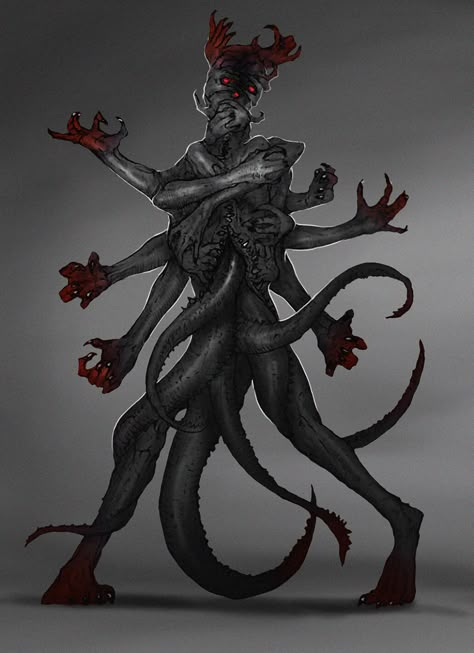 ArtStation - Greed, Matias Trabold Rehren Eye Creature, Monster Artwork, Creepy Monster, Dark Creatures, Monster Ideas, Body Horror, Creature Artwork, Dnd Monsters, 다크 판타지