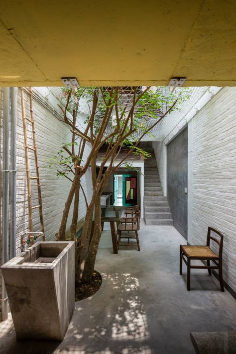 Narrow House, Halong Bay, Patio Interior, Nelson Mandela, Abandoned Buildings, Ho Chi Minh City, Residential Architecture, Modern House Design, Design Interior