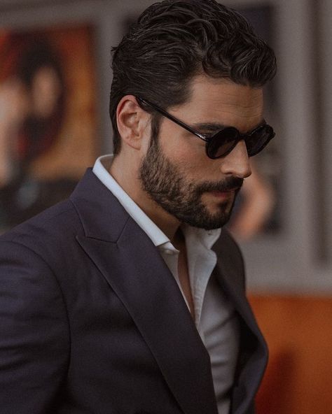 Alfa Man, Professor Aesthetic, Christian Allister, Dark Haired Men, The Maddest Obsession, Maddest Obsession, Beard Boy, Akin Akinozu, Gentleman Aesthetic