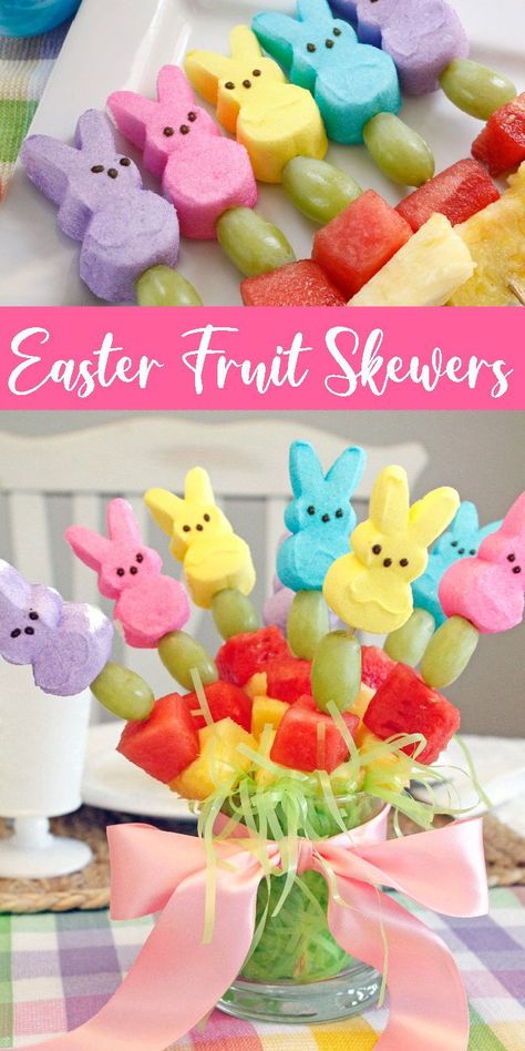 Easter Fruit Tray, Easter Bunny Fruit, Easter Fruit, Snack To Make, Easter Food Crafts, Easter Party Food, Fruit Sticks, Easter Snacks, Fruit Skewers