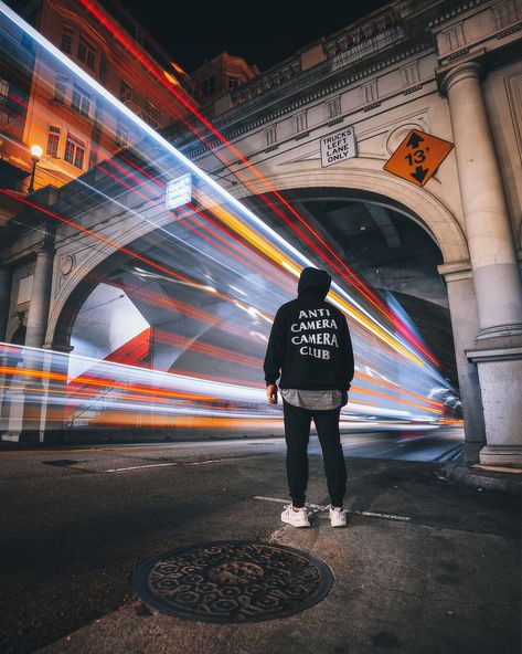 Apparel Photoshoot, Long Exposure Portrait, Night Photography Portrait, Exposure Triangle, Urban Photography Portrait, Night Street Photography, Men Posing, Street Photography Portrait, Long Exposure Photos