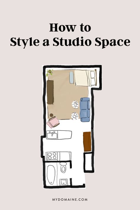 Studio Type Condo Ideas Small Spaces, Studio Type Condo, Studio Apartment Organization, Studio Type Apartment, Studio Apartment Floor Plans, Studio Layout, Small Apartment Bedrooms, Studio Apartment Living, Apartment Studio