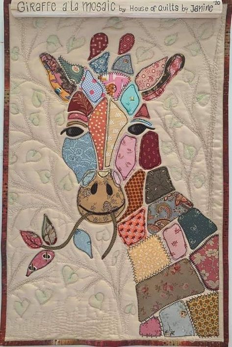 Giraffe Quilt Patterns, Elephant Quilts Pattern, Giraffe Quilt, Patchwork Quilting Designs, Elephant Quilt, Quilting Designs Patterns, Quilt Modernen, Applique Quilt Patterns, Childrens Quilts