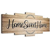 Home Sweet Home Sign, Hanging Bedroom, Artificial Wood, Family Wall Decor, Wood Home, Home Sign, Farmhouse Homes, Farmhouse Wall Decor, Wood Color