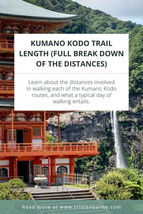 Ready to explore the Kumano Kodo Trail? Check out my blog for a complete breakdown of distances and what your daily walking adventure will look like! 🏞️🗺️ Don't miss this guide to plan your Kumano Kodo journey! Kumano Kodo, Japanese Countryside, Cedar Forest, Daily Walking, Kumamoto, Take A Hike, Easy Day, Sacred Places, Buddhist Temple