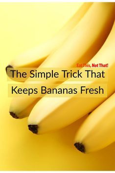 How To Preserve Bananas, How To Keep Bananas Fresh Longer, Banana Storage Ideas, Keep Bananas From Turning Brown, Storing Bananas, Store Celery, Preserve Vegetables, How To Store Bananas, Banana Storage