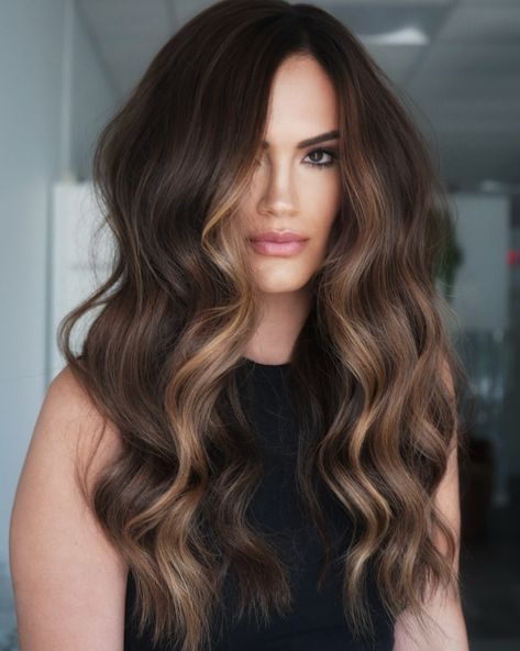 Chrissy Danielle Lotenero | chocolate truffle brunette 🍫 lightened + colored with all @trussprofessional WHO WANTS THE FORMULA⁉️ let me know in the comments 👇🏼… | Instagram Brown Hair Trends, Caramel Brown Hair, Sun Kissed Highlights, Dimensional Brunette, Subtle Balayage, Cute Halloween Nails, Chocolate Truffle, Balayage Brunette, Caramel Brown