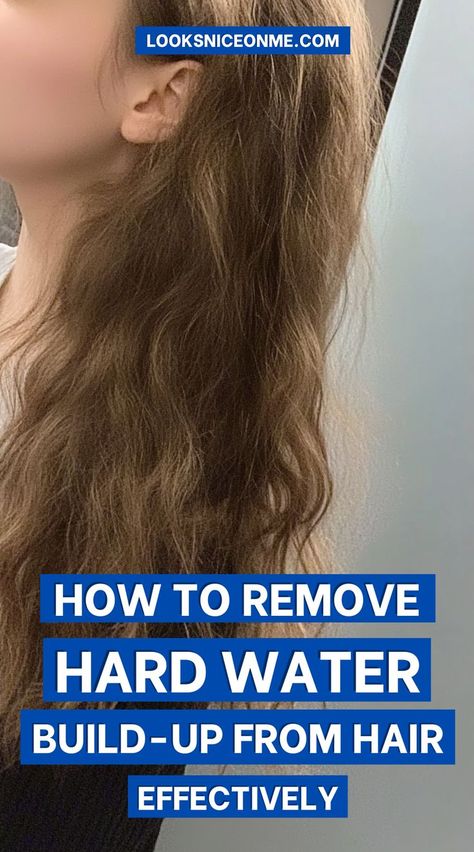 Learn how to get rid of hard water build-up in your hair with simple techniques and treatments that leave your hair feeling soft, hydrated, and residue-free Hard Water Hair, Hair Stripping, Water Hair, Wash Hair, Hard Water, Washing Hair, Diy Homemade, For Hair, Hair Hair