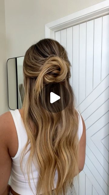 breanna cohoon on Instagram: "the half up spring style we will be wearing on repeat 🫶🏼
.
.
.
.
.
#hairstyles #hairtutorial #springhair #bridesmaidhair #weddingguesthair #style #fashion" Wedding Guest Hairstyles, Meghan Trainor, Spring Hairstyles, Spring Style, On Repeat, Half Up, Bridesmaid Hair, Hair Tutorial, Spring Fashion