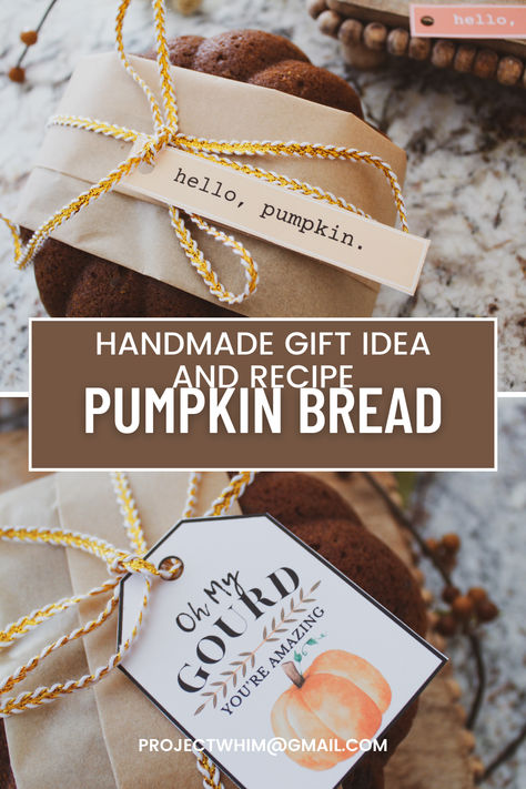 How to gift the best pumpkin bread to friends, neighbors and teachers. Perfect for a Friendsgiving celebration or to bring to your next Thanksgiving dinner. #pumpkinbread #recipe #thanksgiving #handmadegift #diygift Thanksgiving Teacher Gifts Diy, Teacher Gifts Diy, Gift Bread, Homemade Pumpkin Bread, Thanksgiving Teacher Gifts, The Best Pumpkin Bread, Best Pumpkin Bread, Bread Gifts, Recipe Thanksgiving