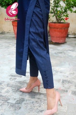 Cotton Suit Designs, Women Trousers Design, Cotton Pants Women, Pant Design, Kurti Sleeves Design, Womens Pants Design, Simple Kurti, Churidar Designs, Simple Kurta Designs