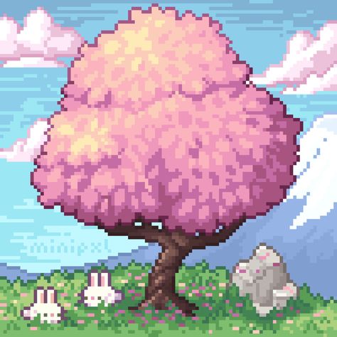 Pixel Art Aesthetic Pink, Pink Video Game Aesthetic, Spring Pixel Art, Pixel Game Aesthetic, Vaporwave Pixel Art, Webcore Overlay, 8bit Aesthetic, Bunny Pixel Art, Pixel Bunny