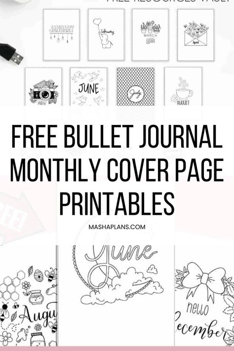 Bullet Journal How To Start A, Bullet Journal Printables, Purple Swirl, Mermaid Inspired, Monthly Themes, Journal Printables, Journal Covers, Cover Pages, Months In A Year