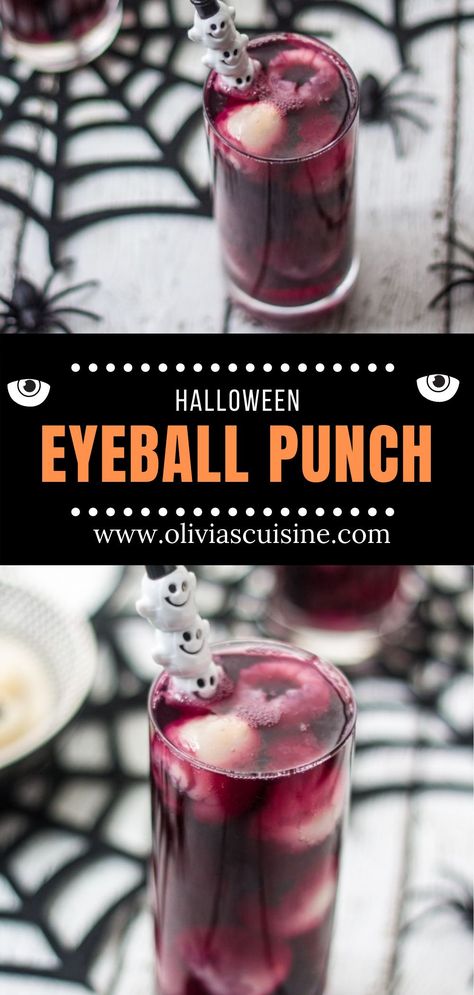 Eyeball Punch, Easy Halloween Cocktails, Punch Halloween, Tomato Smoothie, Black Currant Juice, Halloween Themed Drinks, Berry Sangria, Virgin Cocktails, Halloween Themed Food