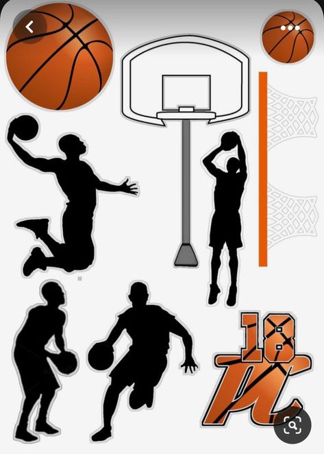 Nba Cake Topper Printable, Basketball Theme Cake Topper Printable, Basketball Cake Design Birthday, Basketball Cakes Ideas, Basketball Cake Topper Printable, Basketball Cake Design, Basketball Cake Ideas, Basketball Topper, Basketball Theme Cake