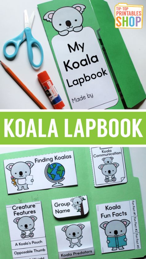 Koala Lapbook – Homeschool Share Koala Activities For Kids, Koala Activities, Homeschool Australia, Koala Crafts, Plane Activities, Homeschool Science Lessons, Arctic Animals Crafts, Koala Craft, Animal Printables