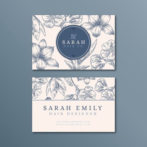 Florist Business Card, Menu Design Inspiration, Buisness Cards, Salon Logo Design, Floral Business Cards, Floral Cards Design, Floral Business, Graphic Design Cards, Visiting Card Design