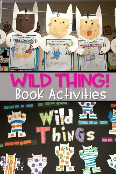 Wild Thing Book Activities! This unit is fantastic for Maurice Sendak's book Where the Wild Things Are. Writing worksheet and craft included. Perfect for kindergarten or first grade! Wild Things Book, Picture Book Activities, Primary Books, Maurice Sendak, Story Activities, Author Studies, Library Lessons, Kindergarten Literacy, Book Week